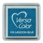 Tsukineko Versacolour Small Stamp Pad - Lagoon Blue (104)