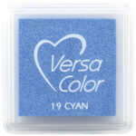 Tsukineko Versacolour Small Stamp Pad - Cyan (19)
