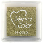 Tsukineko Versacolour Small Stamp Pad - Gold (91)