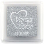 Tsukineko Versacolour Small Stamp Pad - Silver (92)