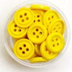 Dress It Up Button - Medium Yellow