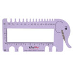 KnitPro Needle & Crochet View Sizer with Yarn Cutter - Light Lilac