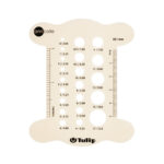 Knitting Needle Gauge - White