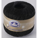 DMC Lumina Metallic Yarn - Black (141)