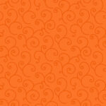 Maywood Studio Kimberbell Basics - Scroll - Orange Tonal