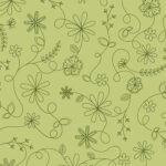 Maywood Studio Kimberbell Basics - Swirl Floral - Green