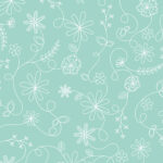 Maywood Studio Kimberbell Basics - Swirl Floral - Aqua