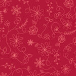 Maywood Studio Kimberbell Basics - Swirl Floral - Red