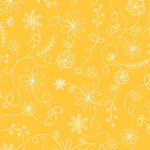 Maywood Studio Kimberbell Basics - Swirl Floral - Yellow