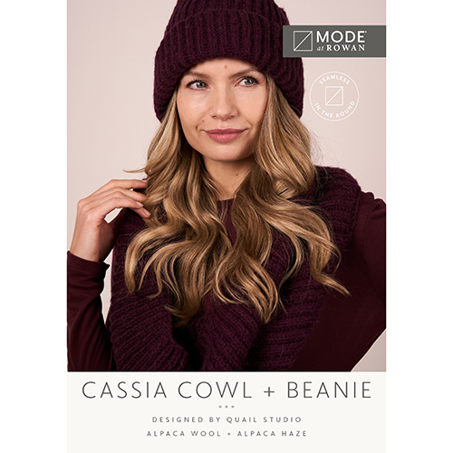 Cassia Cowl Beanie - Alpaca Haze and Alpaca Wool