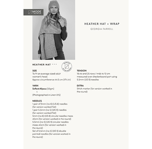 Heather Hat Wrap and Softest Alpaca - Image 2