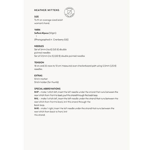 Heather Hat Mittens - Softest Alpaca - Image 3