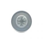 Basic Shirt Button - 4 Holes Design - 14L, White