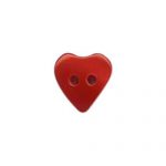 2 Hole Heart Design - 16L, White