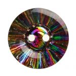 Flat Round Crystal Design - 13mm, Clear