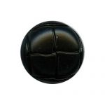 Round Leather Design w/ Shank - 24L, Black