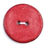 Fake Leather Button  - Plastic - 22L, Cream