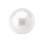 Basic Pearl Dome  - Plastic - 14L (9mm), White