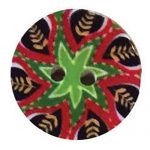 Tribal Floral Print  - Wood - 40L (25.5mm), Multi