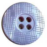 Cross Laser Button  - Acrylic - 18L, White
