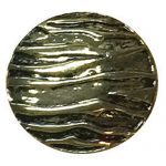 Metal Ripples Button  - Metal - 22L, Gold