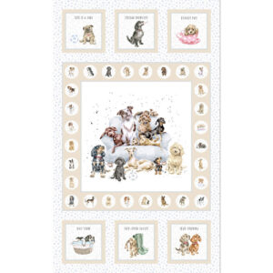 Maywood Studio Whiskers & Paws Dogs Panel