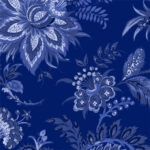 Maywood Studio French Quarter - Floral - Dark Blue