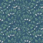 Maywood Studio Cottage Flowers - Solomon's Seal - Navy