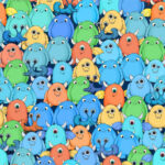 Maywood Studio Space Monsters - Crowd of Monsters - Dark Navy /Multi