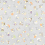Maywood Studio Little Chicks Flannel - Alphabet Tossed - Grey