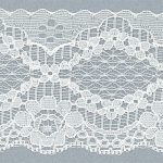 NL270 Nylon Lace - 60mm, White