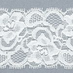 NL341 Stretch Lace - 50mm, White