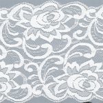 NL486 Nylon Lace - 120mm, White