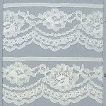 NL689 Nylon Lace - 40mm, White