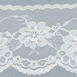 NL889 Nylon Lace - 60mm, White
