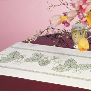 Mary Hickmott Blackwork Blossom Chart 34x129cm