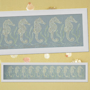 Mary Hickmott Blackwork Subtle Seahorses