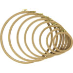 Wooden Hoops with Screws 8mm - 4”/100mm (No.1)