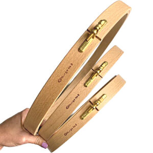 Wooden Hoops with Screws 24mm