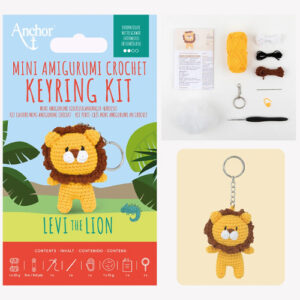 Anchor Mini Amigurumi Key Ring - Levi the Lion