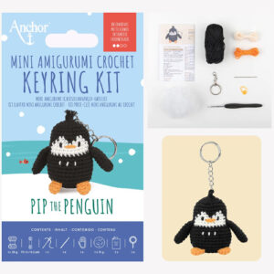 Anchor Mini Amigurumi Key Ring - Pip the Penguin