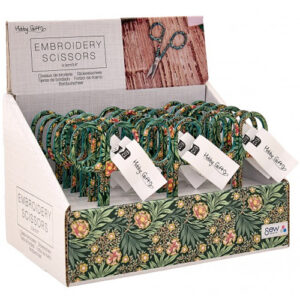 Hobby Gift William Morris Green Embroidery Scissor Display