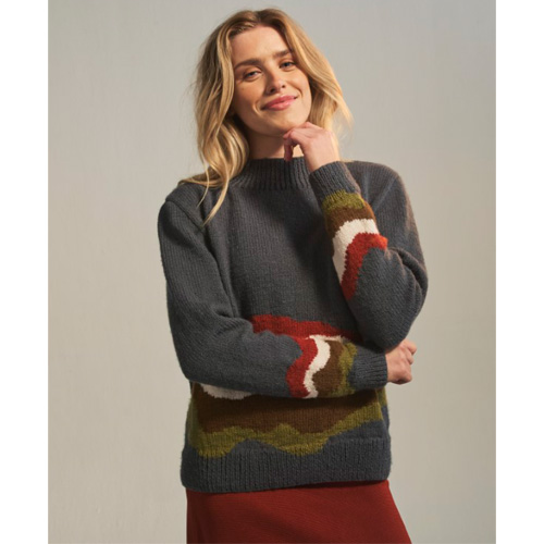 Loveful Recycled Acrylic #10766 - Earthscape Sweater - Image 2
