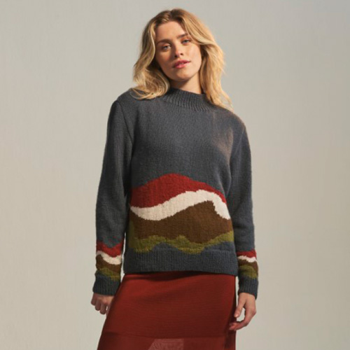 Loveful Recycled Acrylic #10766 - Earthscape Sweater - Image 3