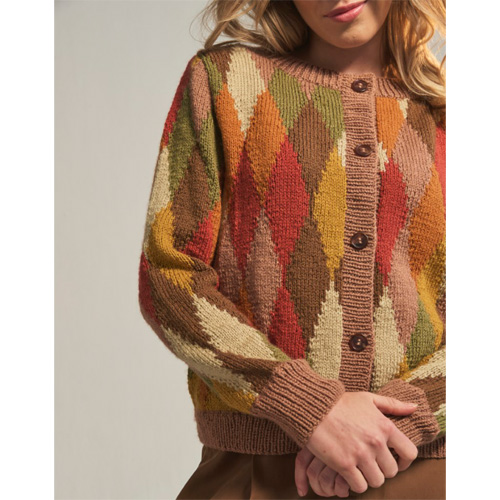 Loveful Recycled Acrylic #10771 - Crossing Continents Cardigan - Image 3