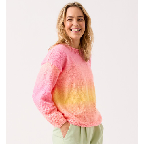 Jewelspun Ombre #10838 - Sleeve Appeal Sweater