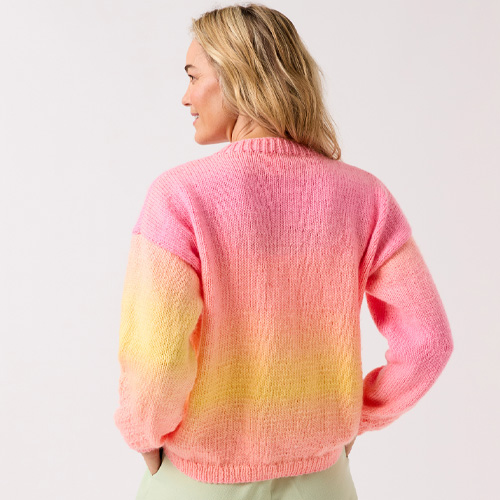 Jewelspun Ombre #10838 - Sleeve Appeal Sweater - Image 2