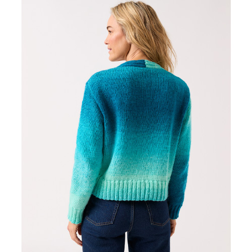 Jewelspun Ombre #10840 - V Nice V Neck Cardigan - Image 3