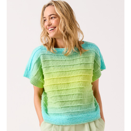 Jewelspun Ombre #10843 - To a Tee Knit Top - Image 2