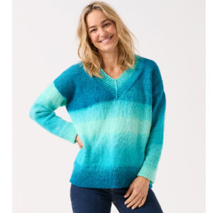 Jewelspun Ombre #10845 - Truly Madly Deep V Sweater